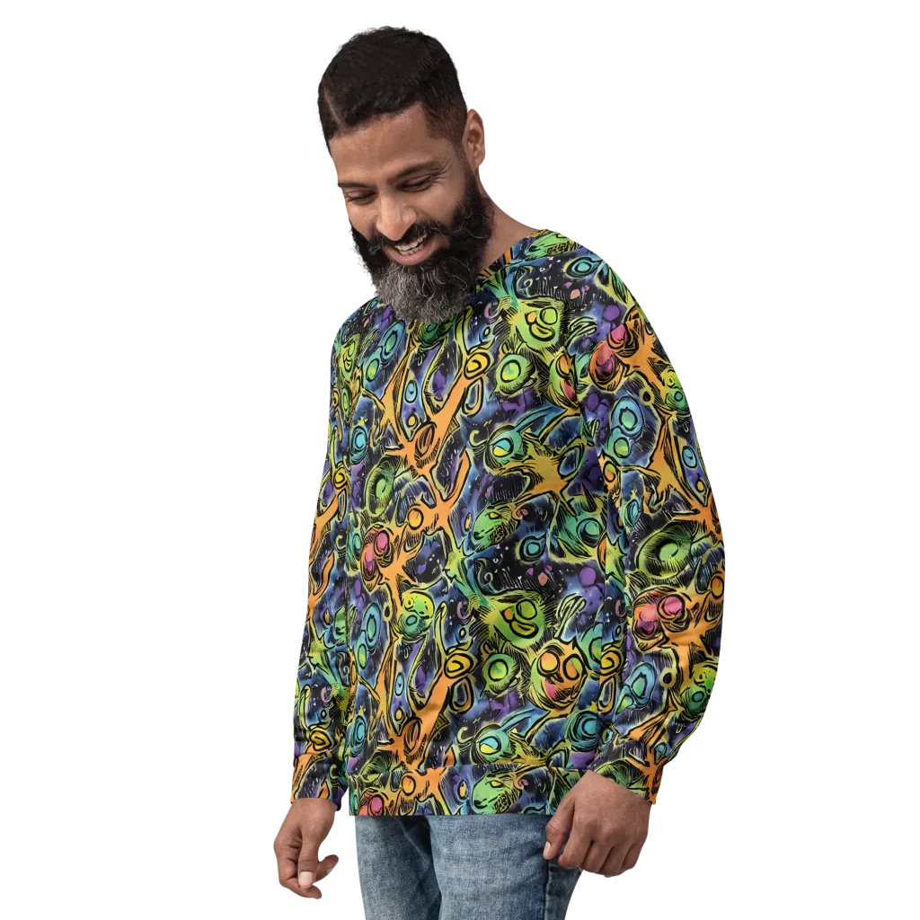 Psychedelic Relics on Sweatshirt — Left Front