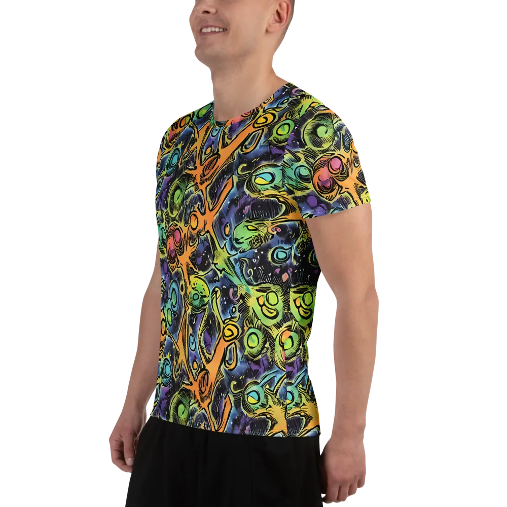 Psychedelic Relics on Men's Athletic T-Shirt — Left