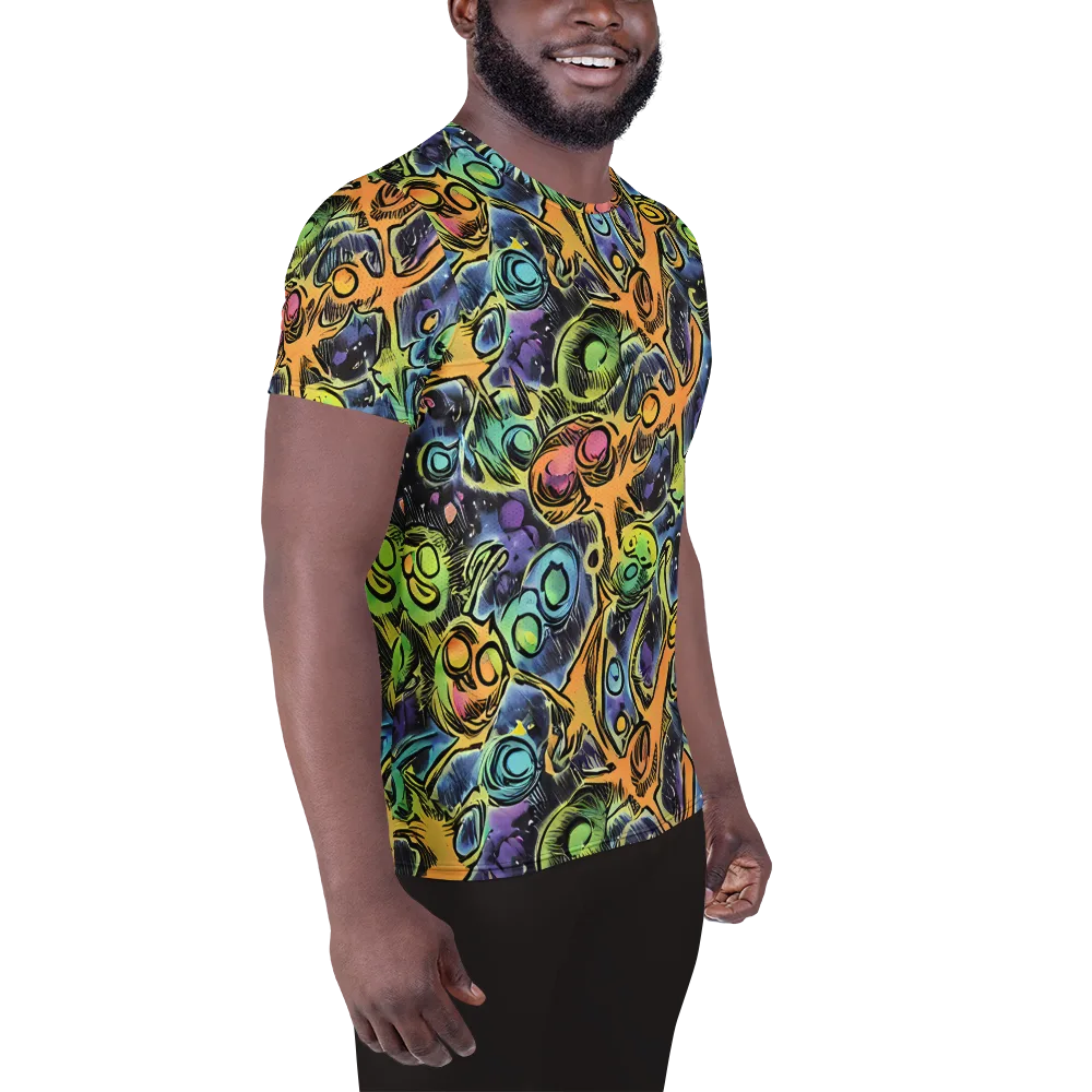 Psychedelic Relics on Men's Athletic T-Shirt — Right