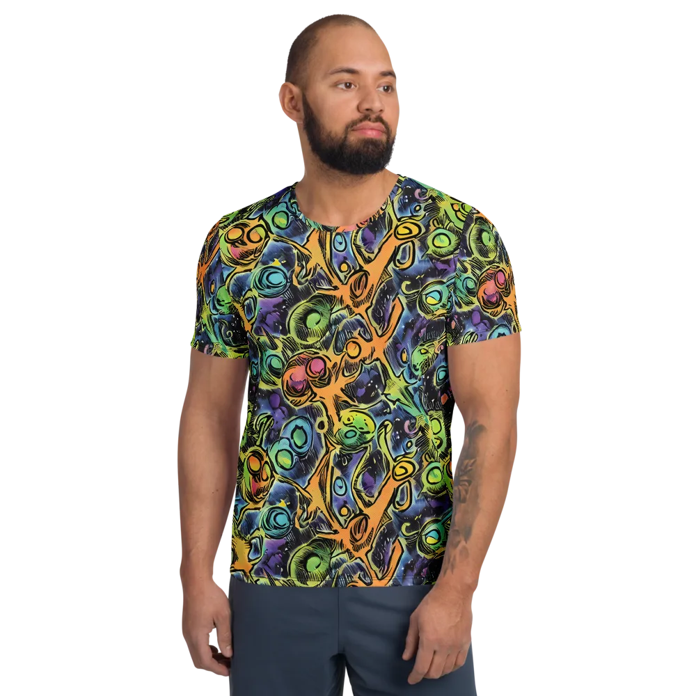 Psychedelic Relics on Men's Athletic T-Shirt — Front