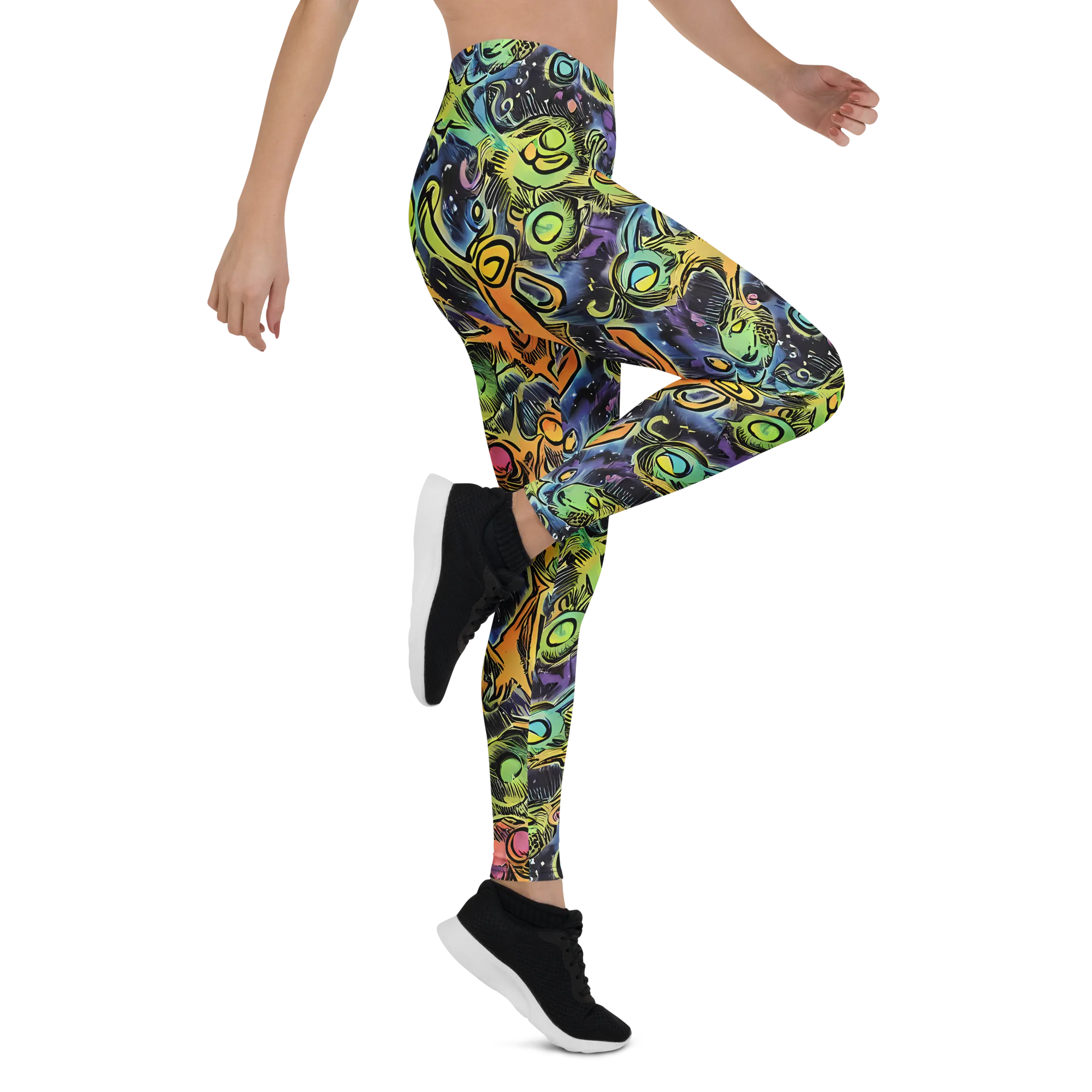 Psychedelic Relics on Leggings — Right