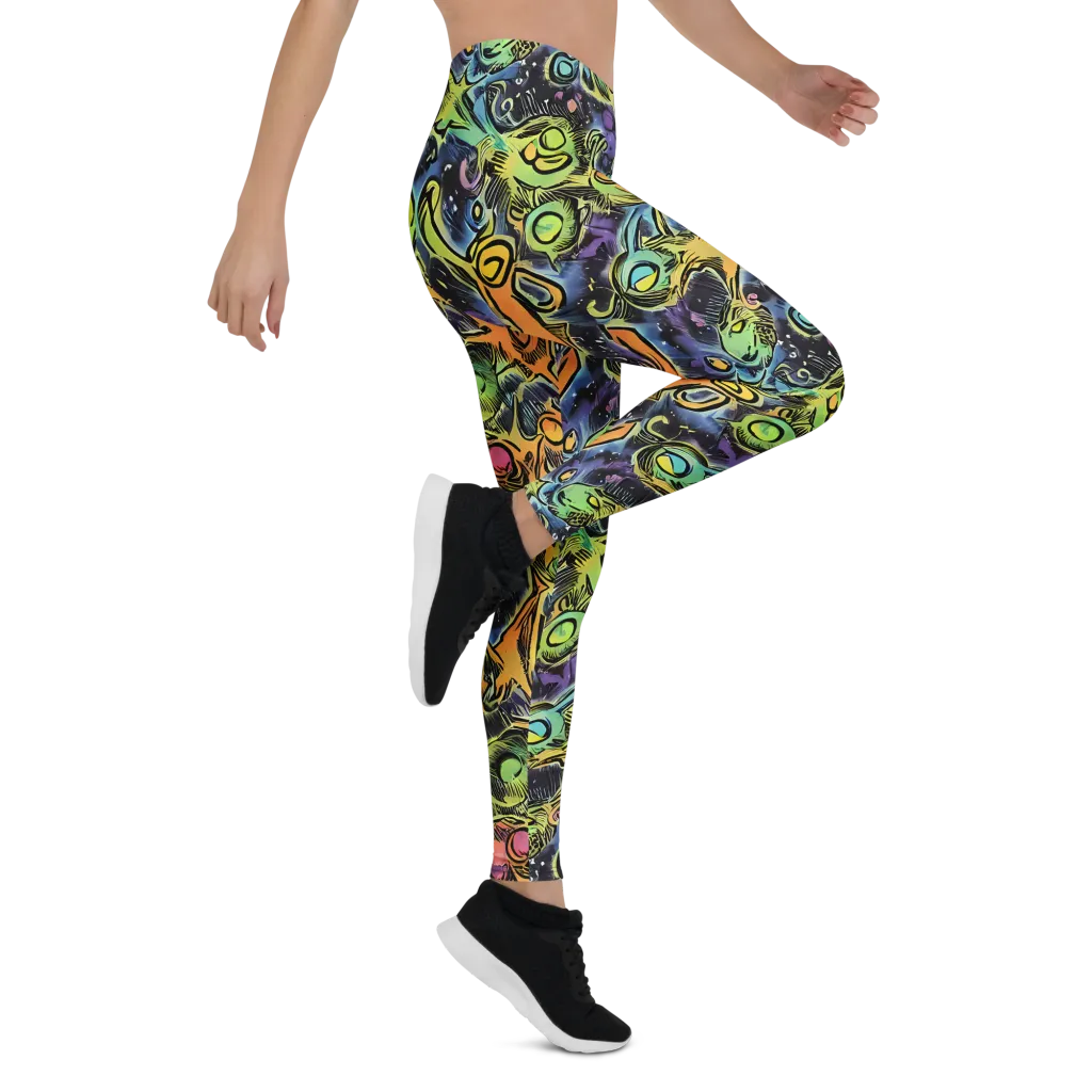 Psychedelic Relics on Leggings — Right