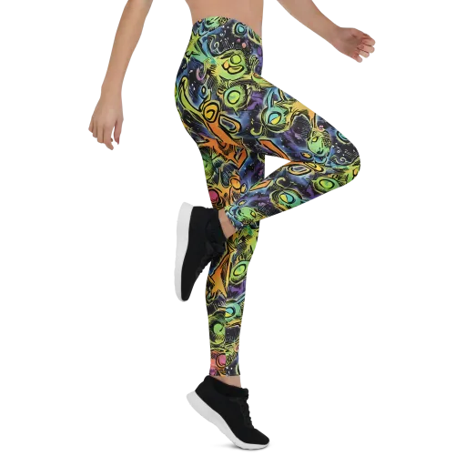 Psychedelic Relics on a Leggings