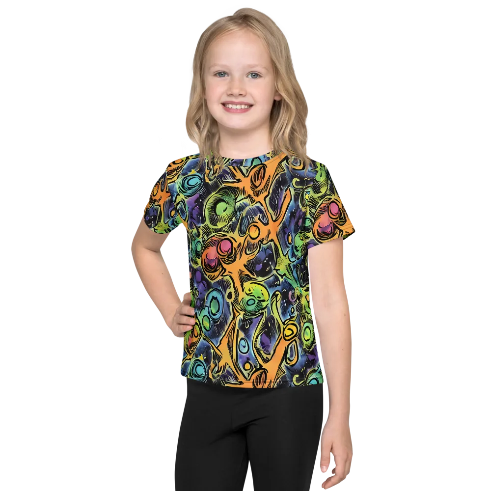 Psychedelic Relics on Kids Crew Neck T-Shirt — Front