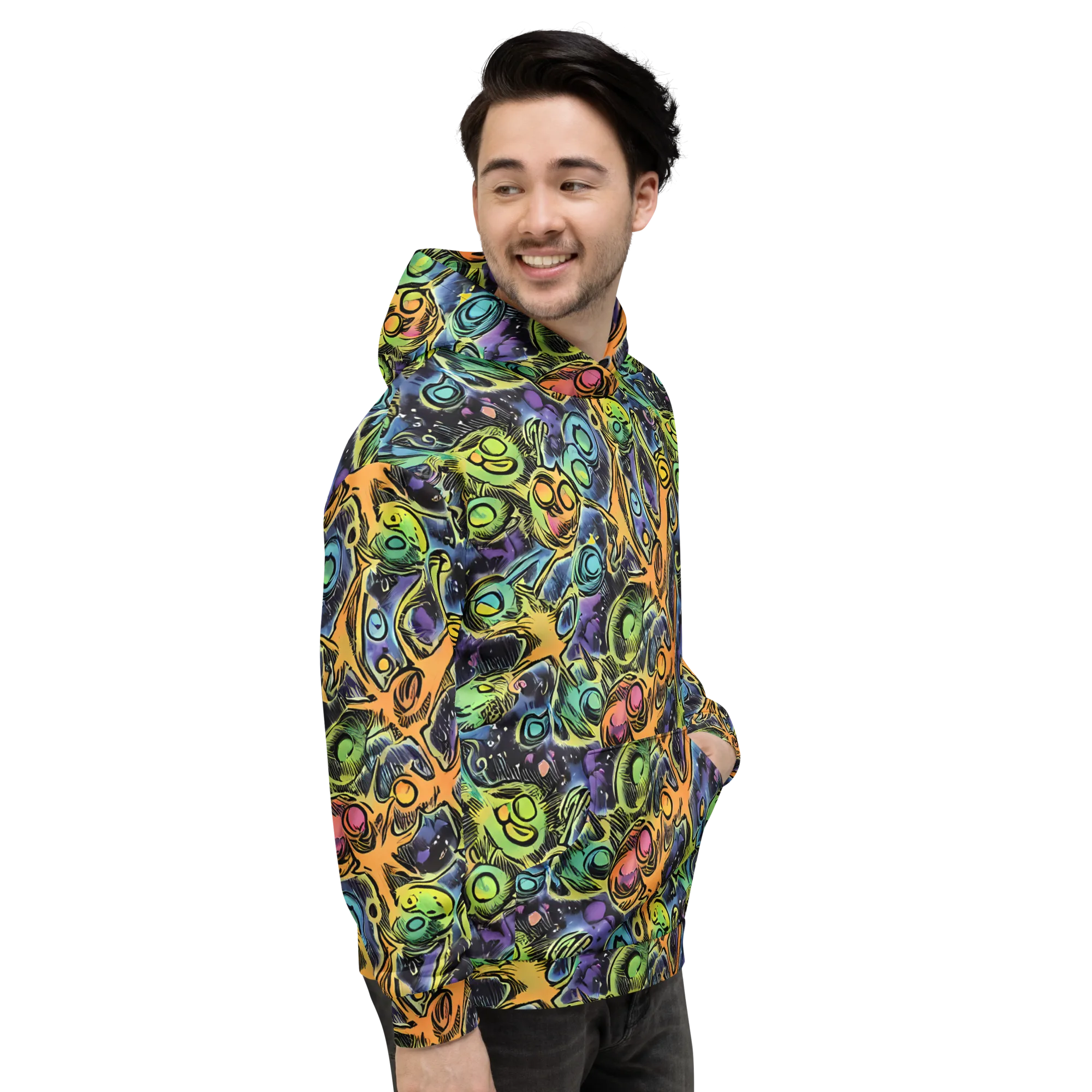 Psychedelic Relics on Hoodie — Right