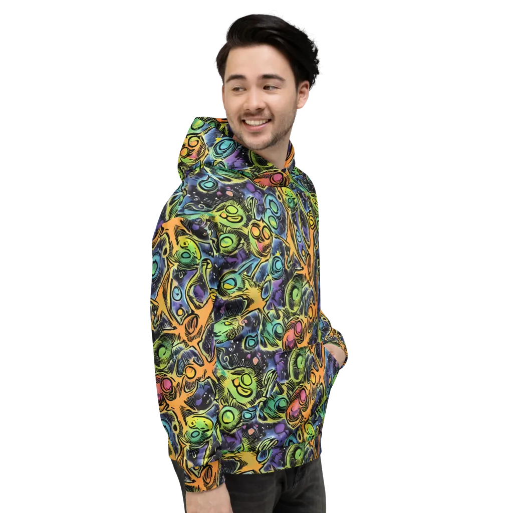 Psychedelic Relics on Hoodie — Right