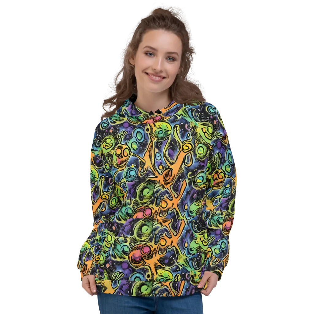Psychedelic Relics on Hoodie — Front