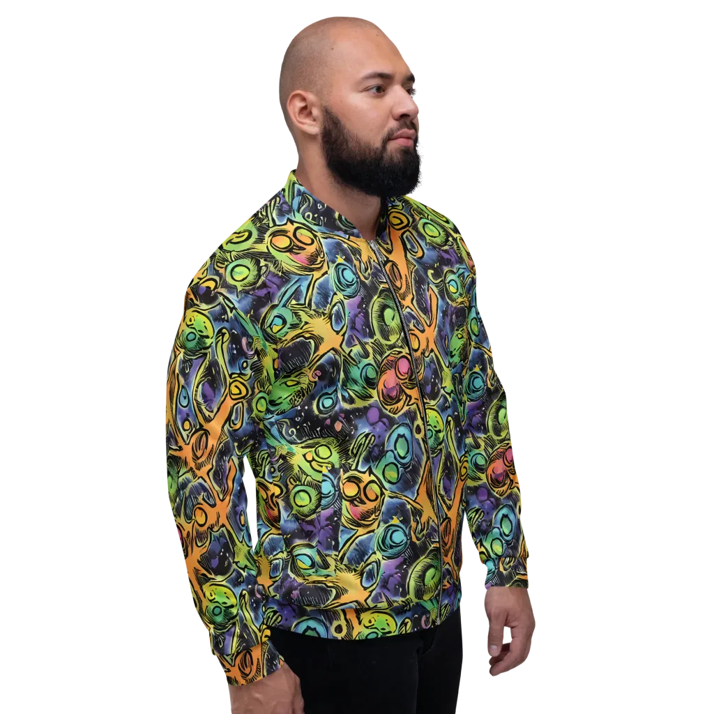 Psychedelic Relics on Bomber Jacket — Right