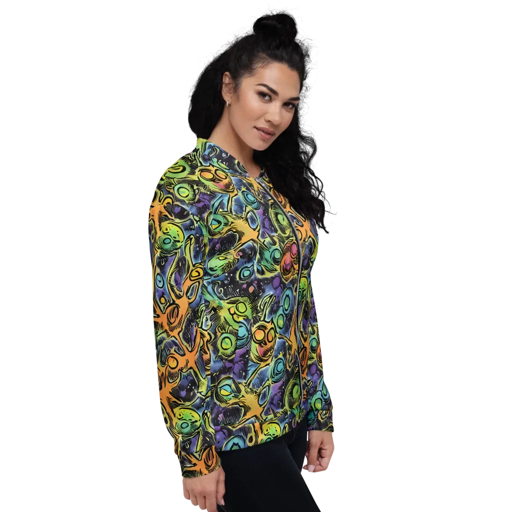 Psychedelic Relics on Bomber Jacket — Right