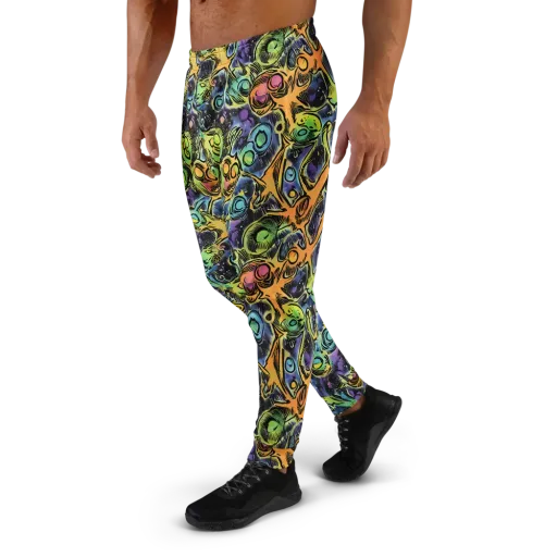 Psychedelic Relics on a Men's Joggers