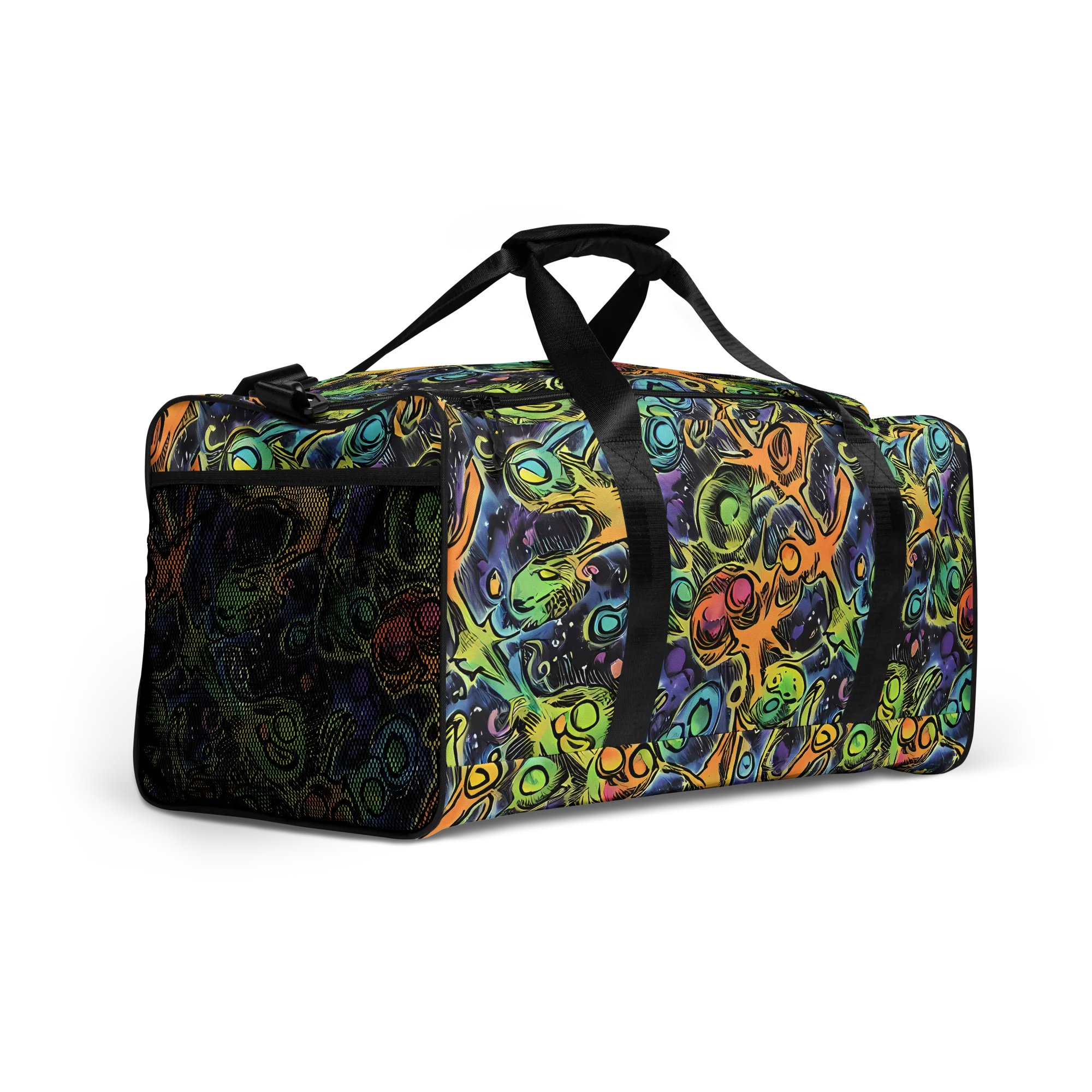 Psychedelic Relics on Duffle Bag — Right Front