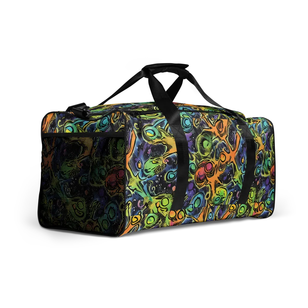 Psychedelic Relics on Duffle Bag — Right Front