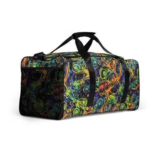 Psychedelic Relics on a Duffle Bag