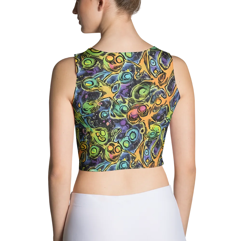 Psychedelic Relics on Crop Top — Back