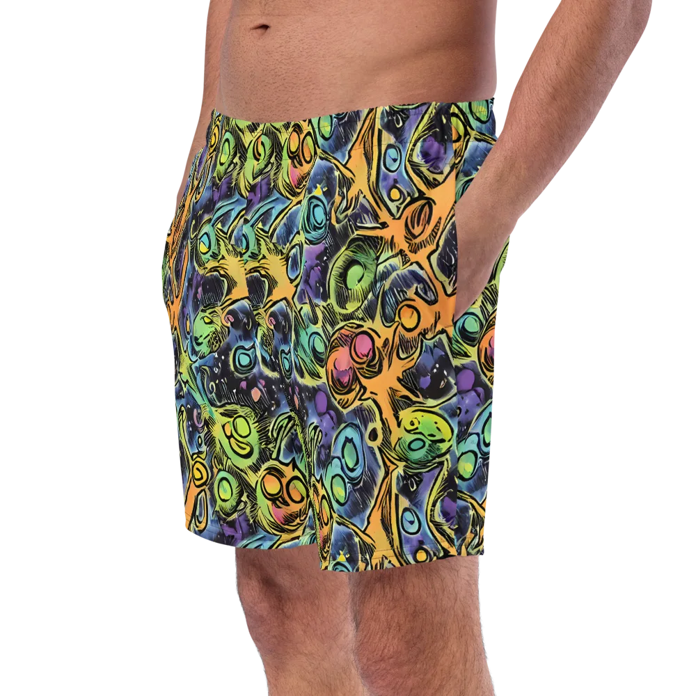 Psychedelic Relics on Swim Trunks — Left Front