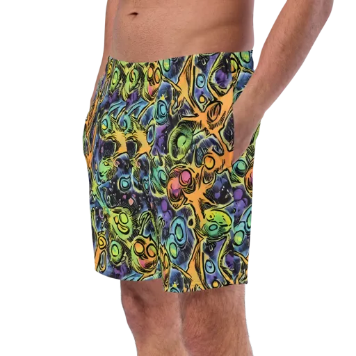 Psychedelic Relics on a Swim Trunks