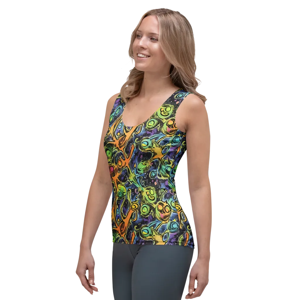 Psychedelic Relics on Women's Tank Top — Left Front