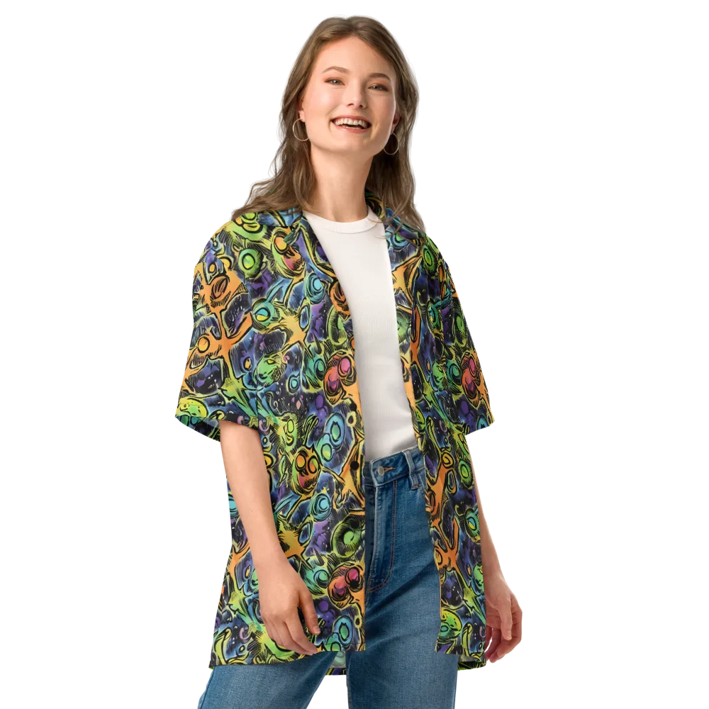 Psychedelic Relics on Button Shirt — Front