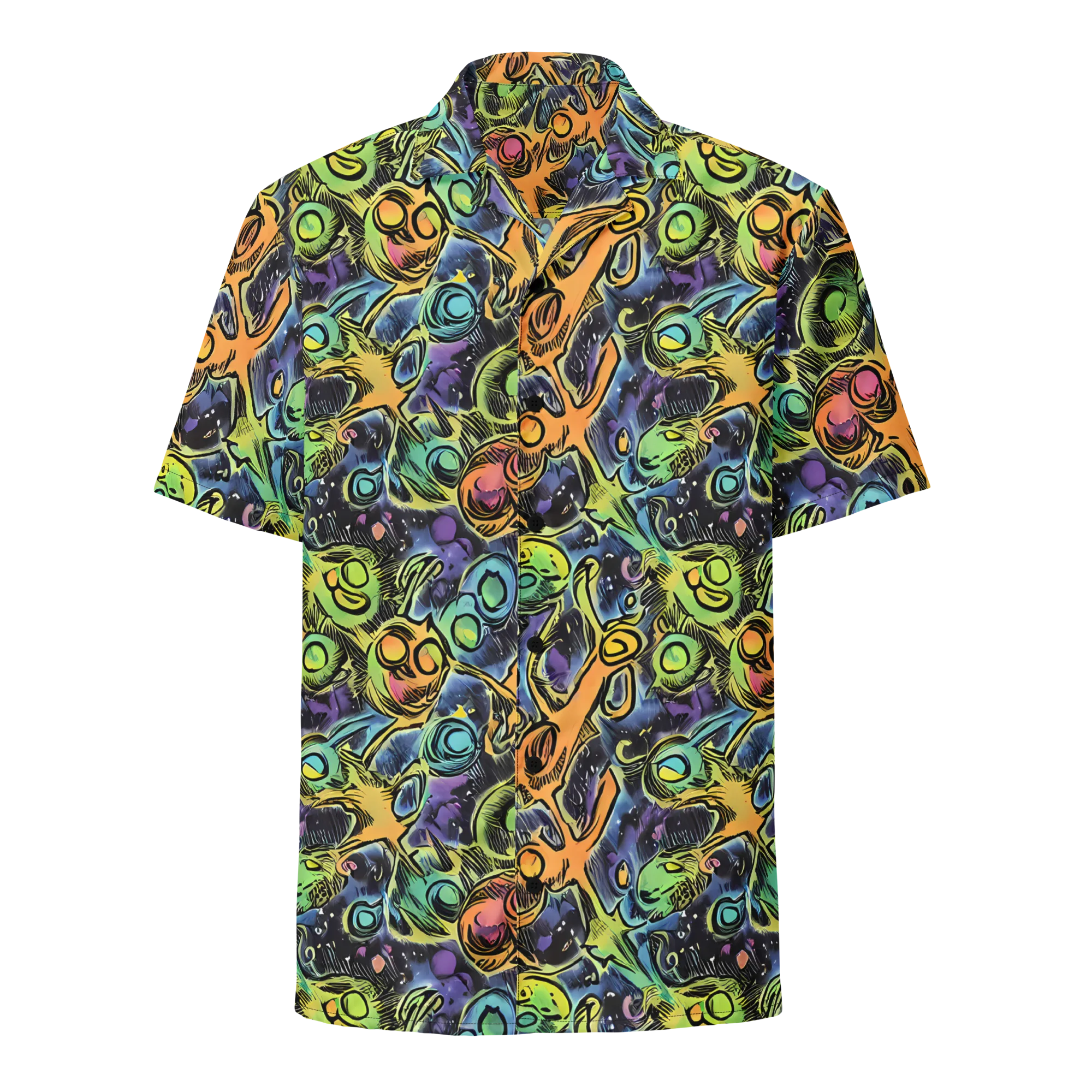 Psychedelic Relics on Button Shirt — Front