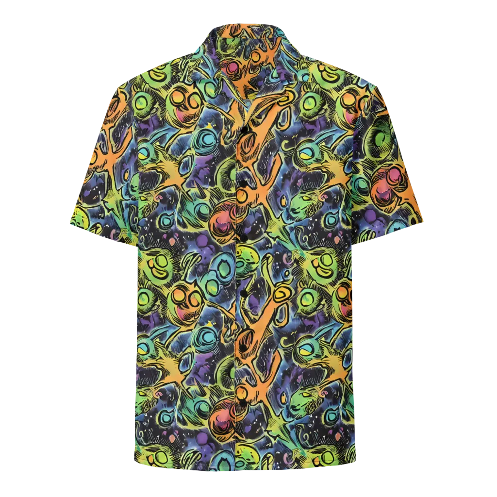 Psychedelic Relics on Button Shirt — Front