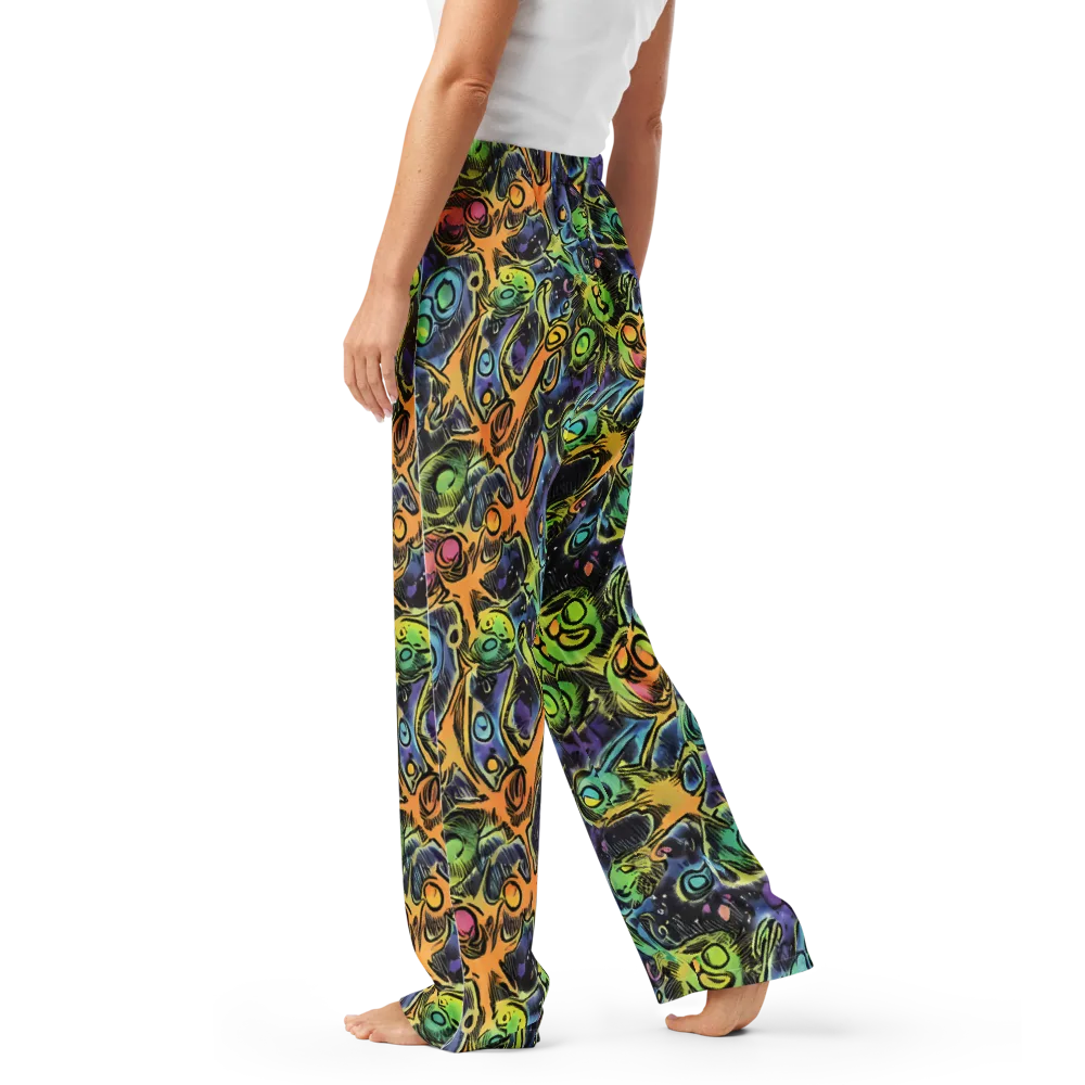 Psychedelic Relics on Women's Pajama Pants — Left
