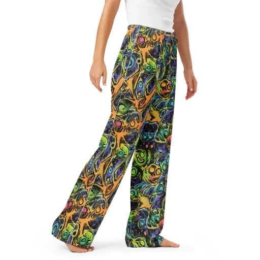 Psychedelic Relics on a Women's Pajama Pants