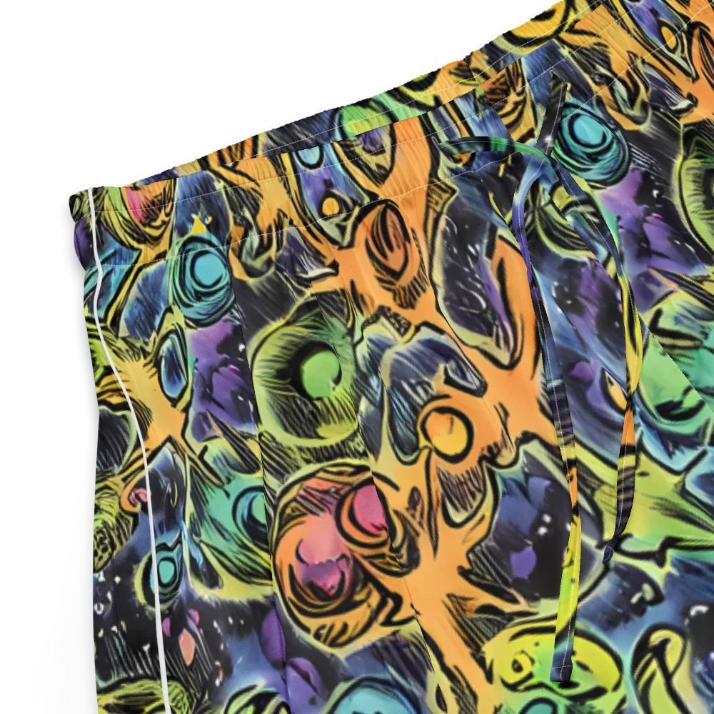 Psychedelic Relics on Women's Pajama Shorts — Product details
