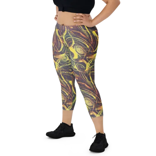 Lunar Riptide on a Capri Leggings