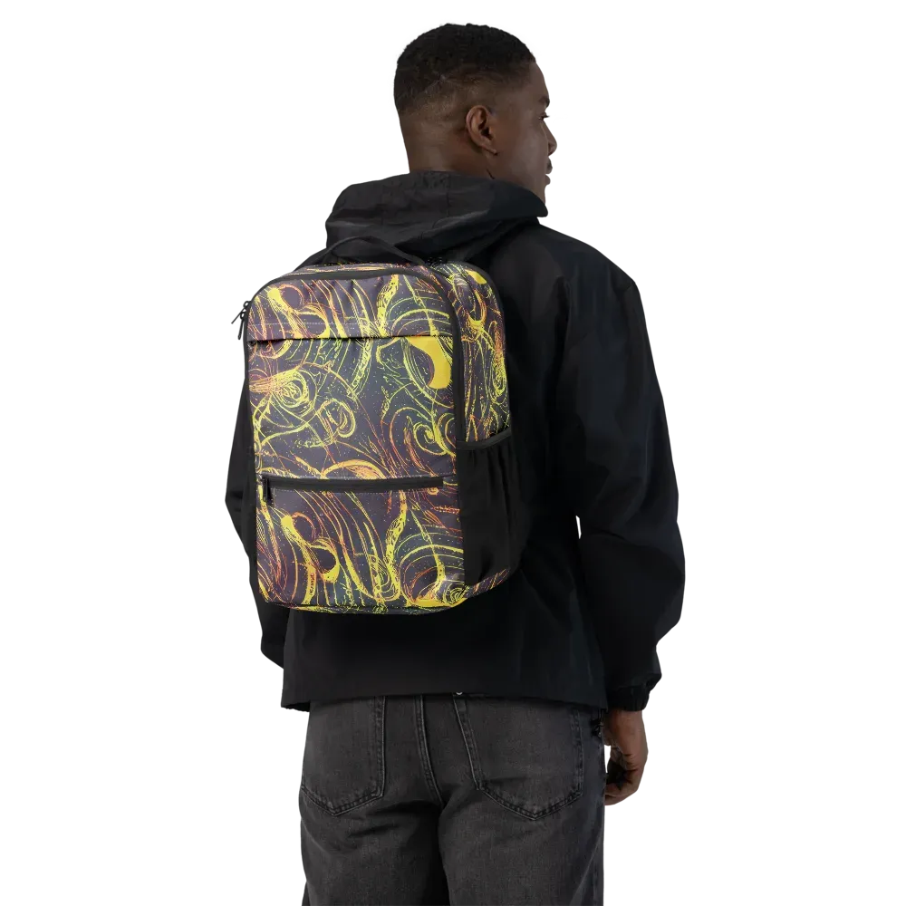 Lunar Riptide on Utility Backpack — Back