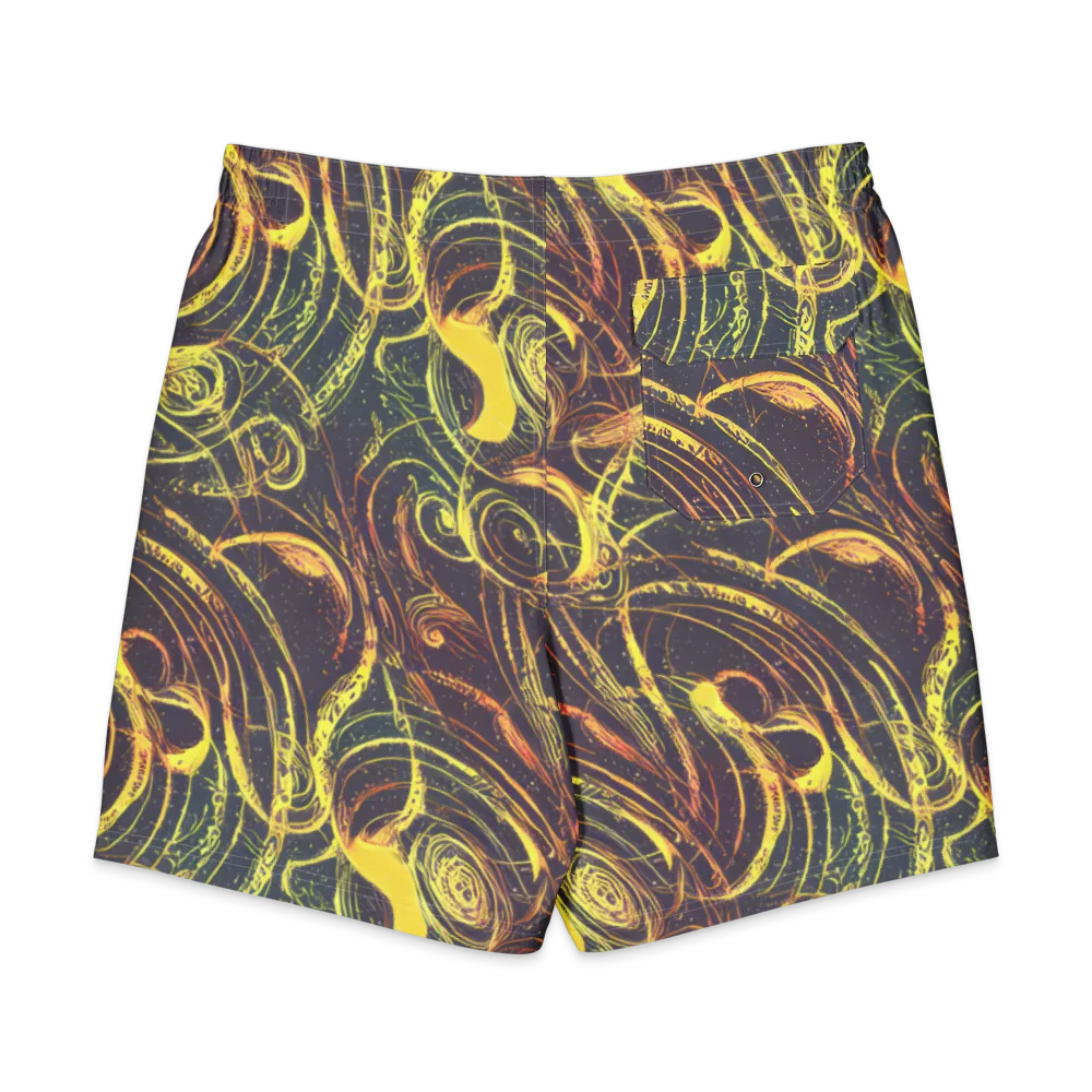 Lunar Riptide on Men's Board Shorts — Back
