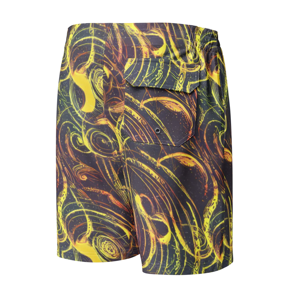 Lunar Riptide on Men's Board Shorts — Back
