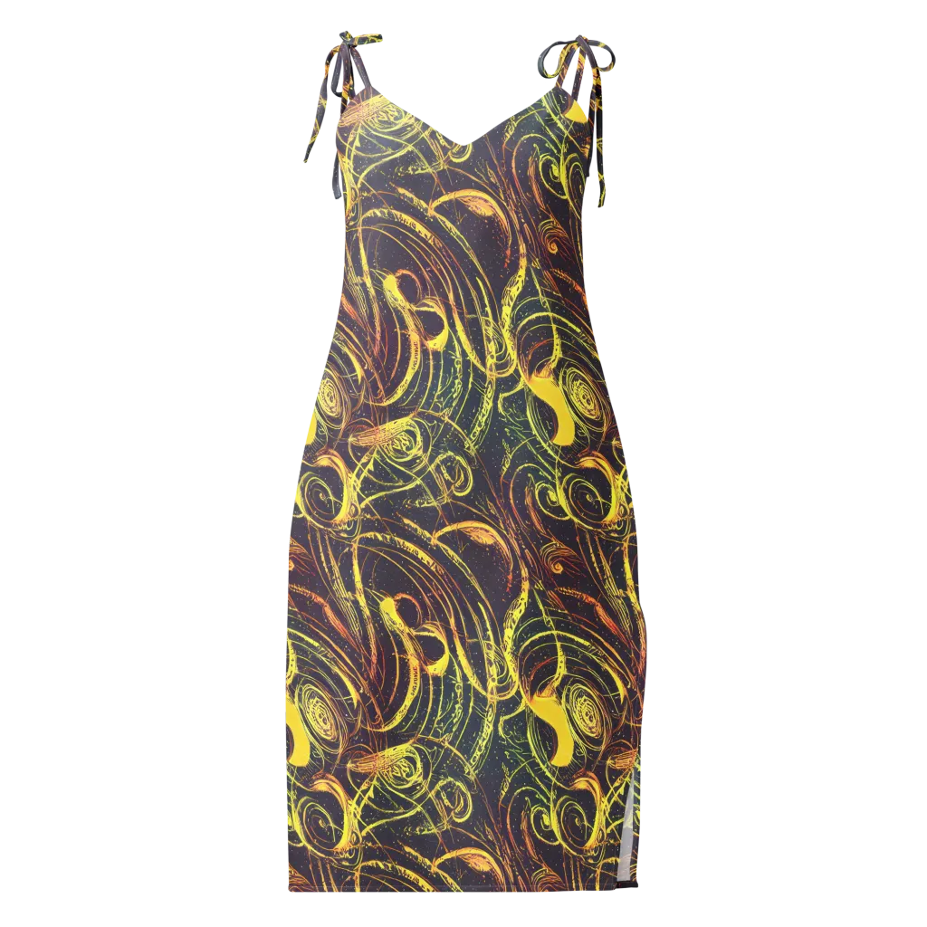 Lunar Riptide on Slip Dress — Front