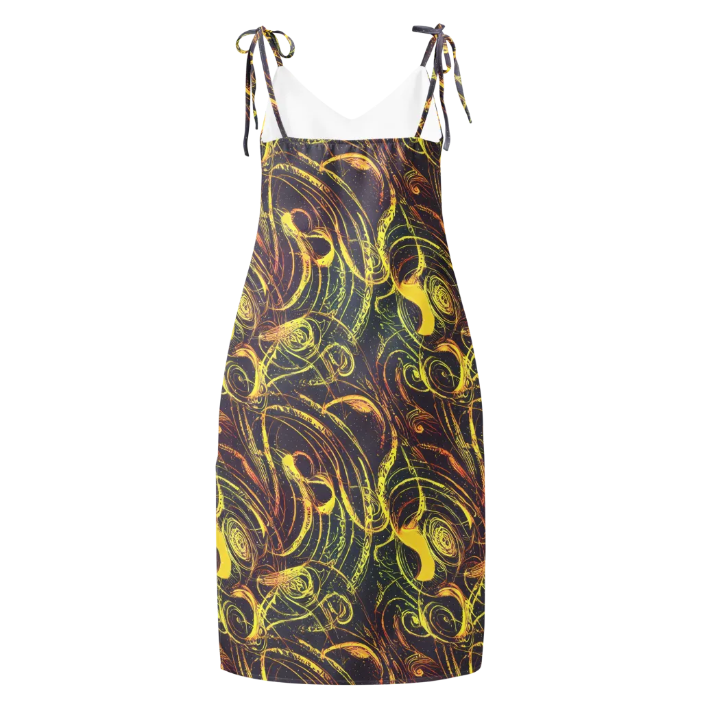 Lunar Riptide on Slip Dress — Back