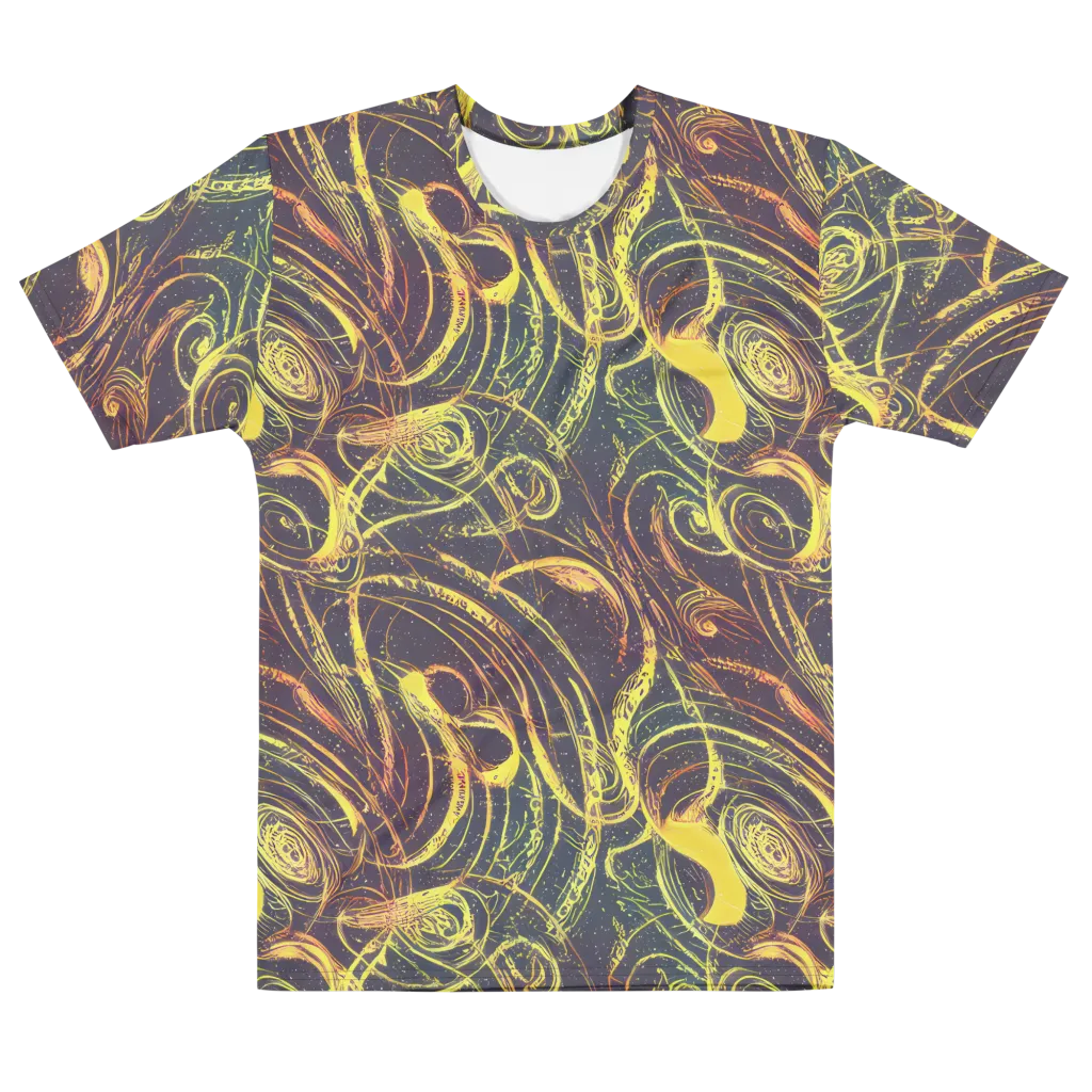 Lunar Riptide on Men's Cotton Crew Neck T-Shirt — Front