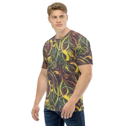 Lunar Riptide on a Men's Crew Neck T-Shirt