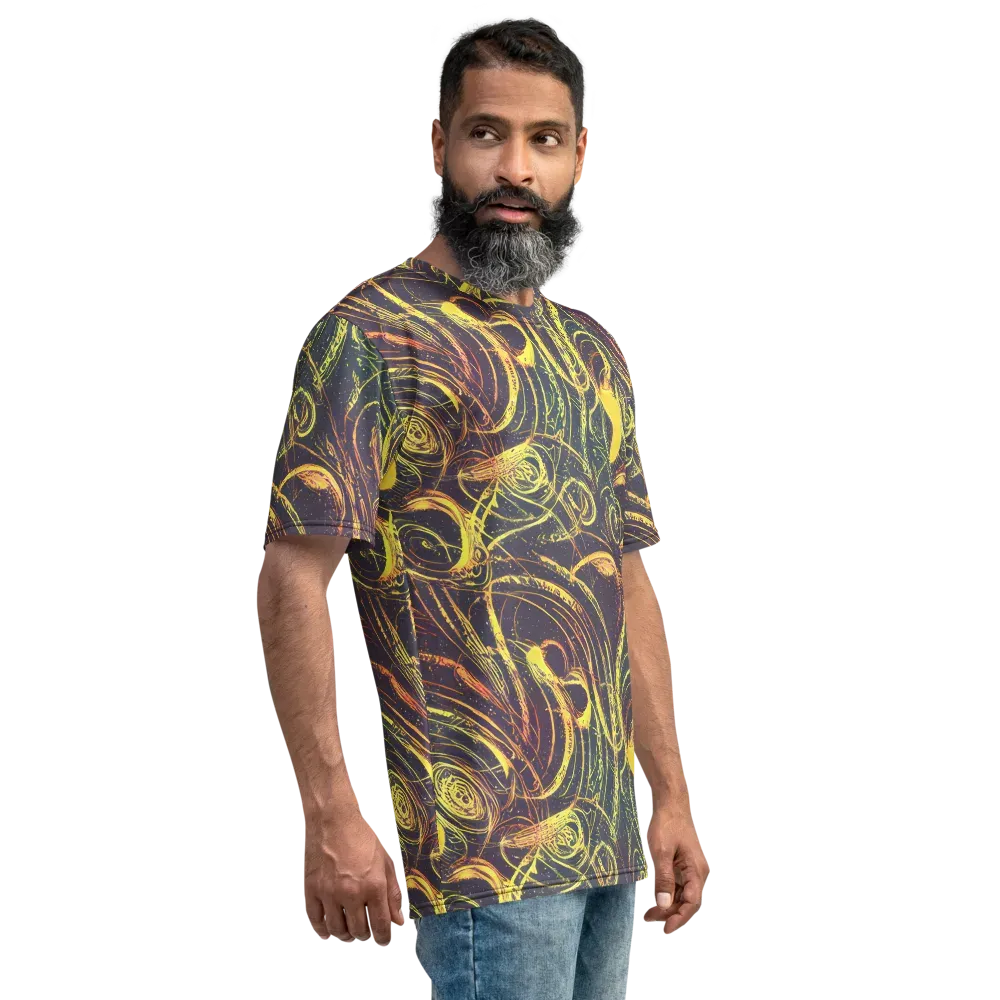 Lunar Riptide on Men's Crew Neck T-Shirt — Right