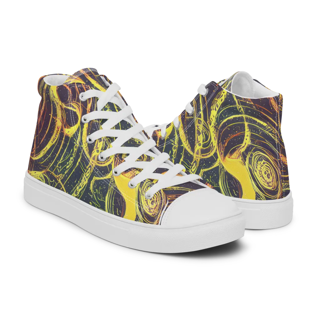Lunar Riptide on Men's High Top Canvas Shoes — Right