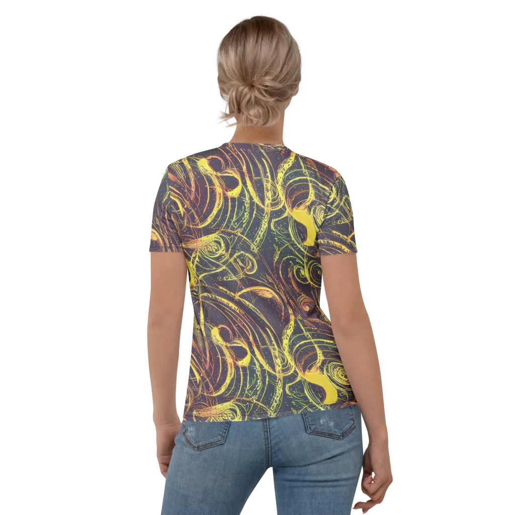Lunar Riptide on Women's Crew Neck T-Shirt — Back