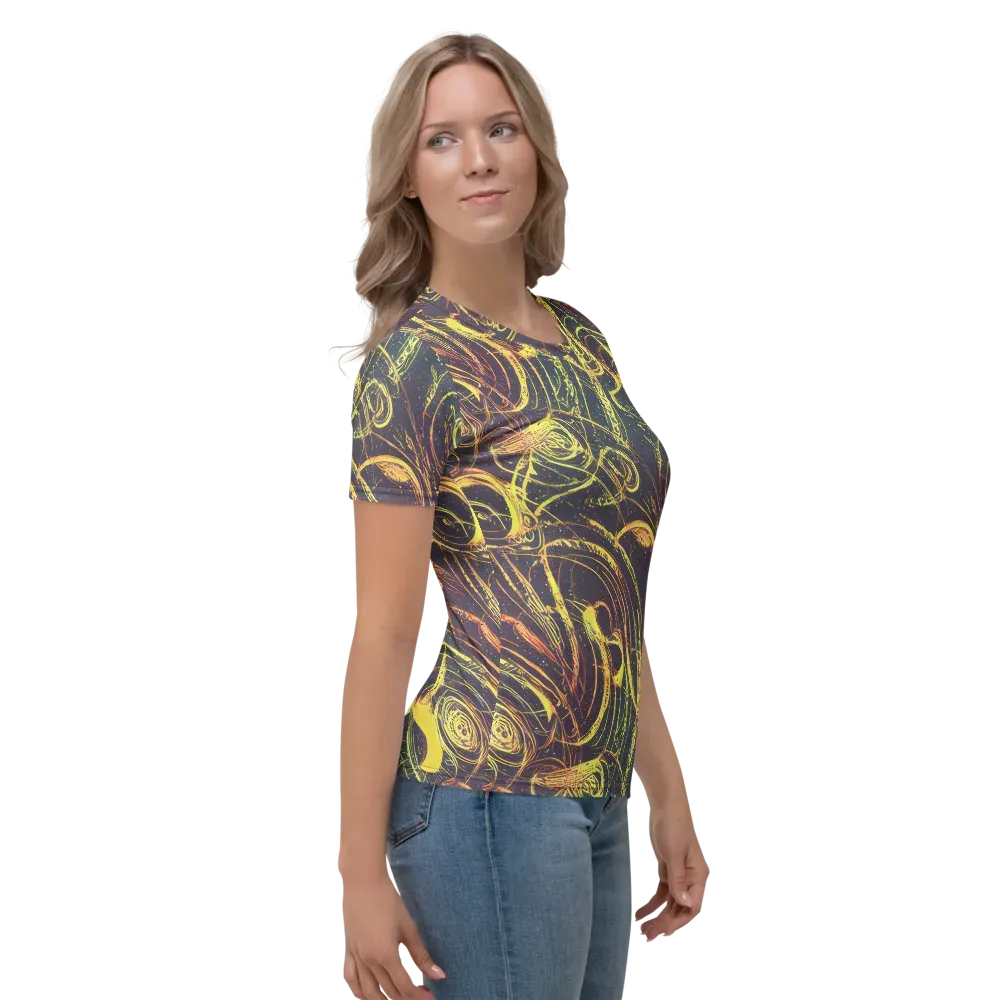 Lunar Riptide on Women's Crew Neck T-Shirt — Right