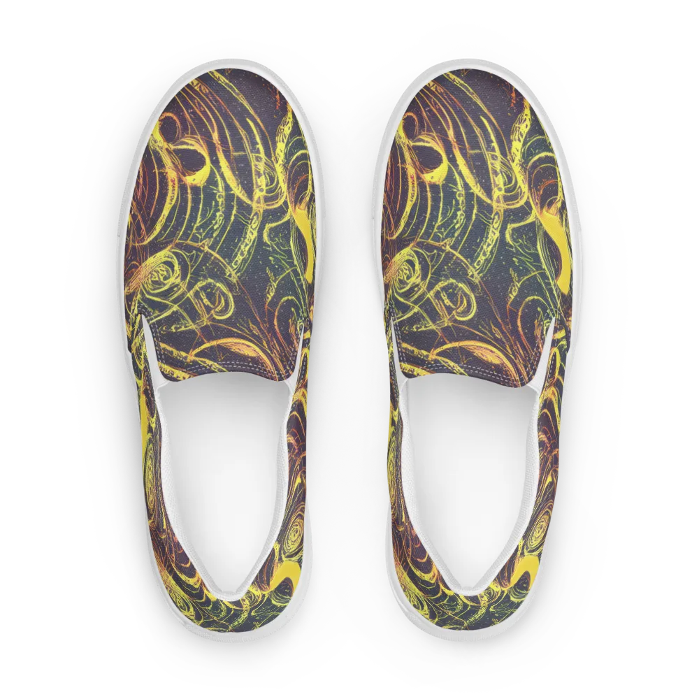 Lunar Riptide on Men's Slip-On Canvas Shoes — Front
