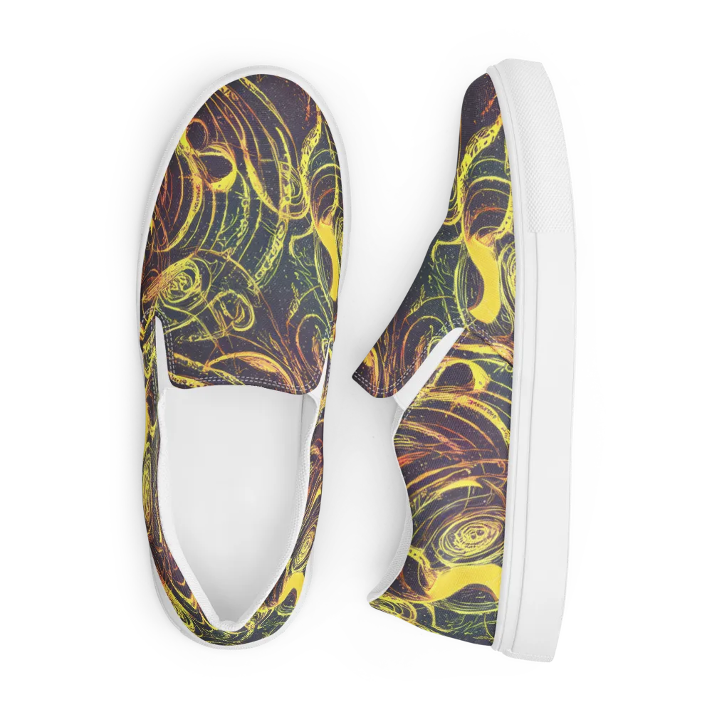 Lunar Riptide on Men's Slip-On Canvas Shoes — Front