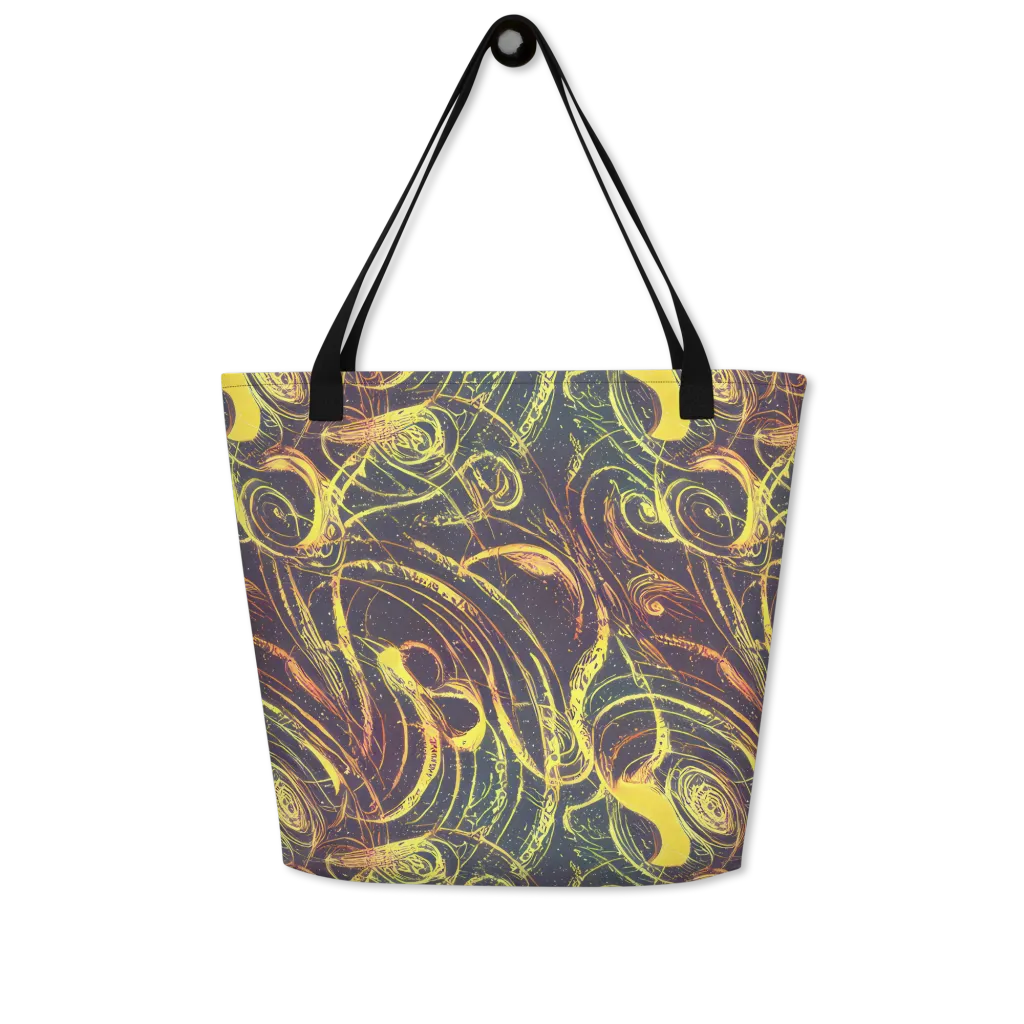 Lunar Riptide on Large Tote Bag W/ Pocket — Front
