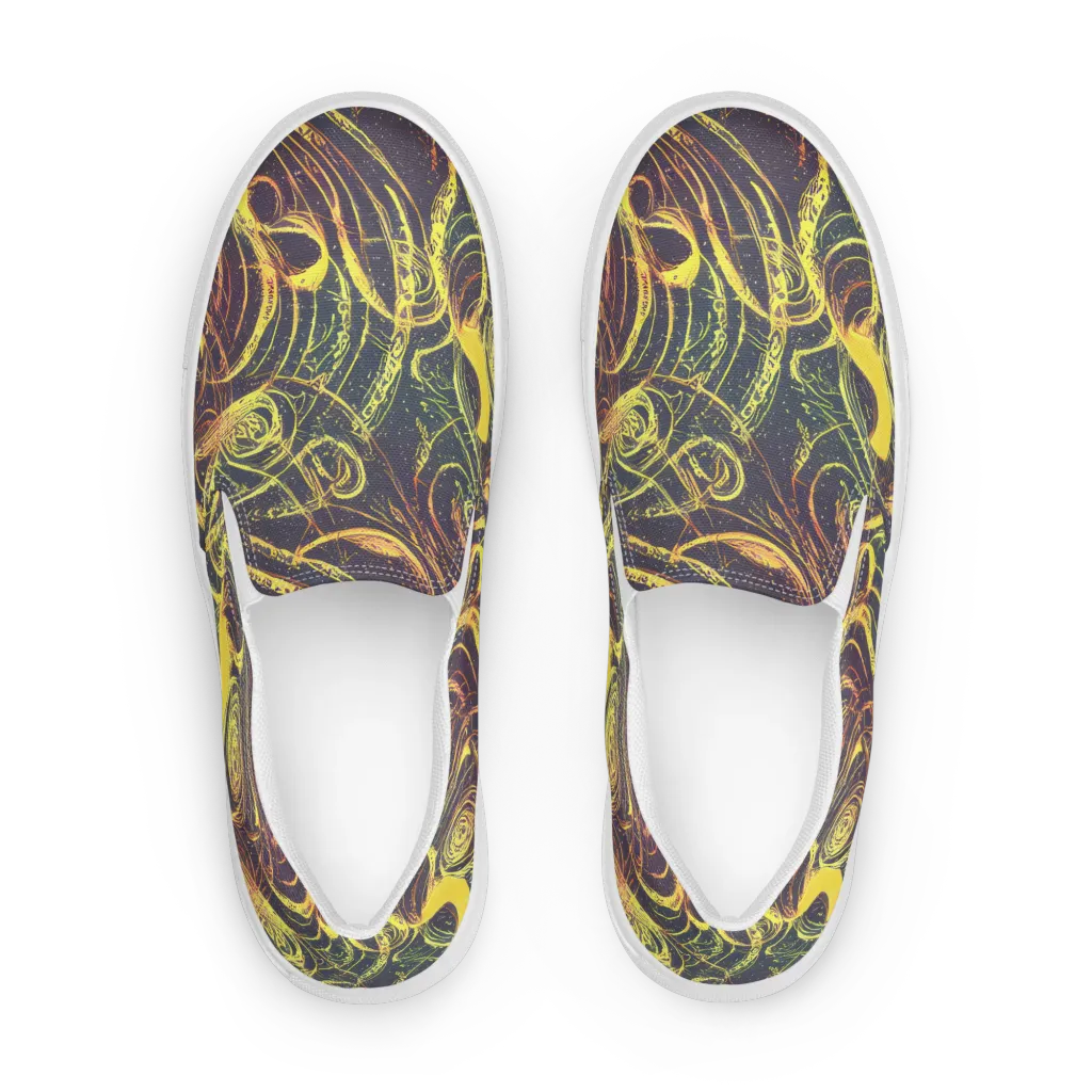 Lunar Riptide on Women's Slip-On Canvas Shoes — Front