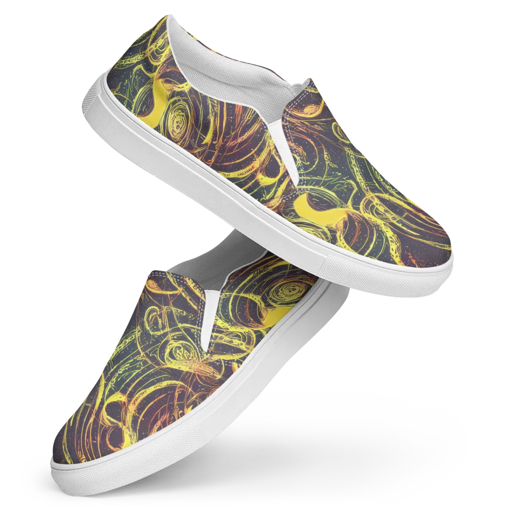 Lunar Riptide on Women's Slip-On Canvas Shoes — Front