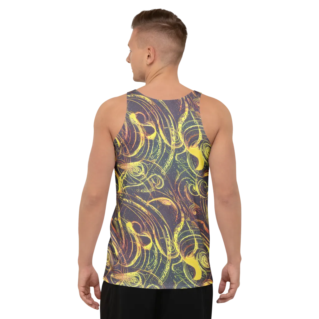 Lunar Riptide on Men's Tank Top — Back
