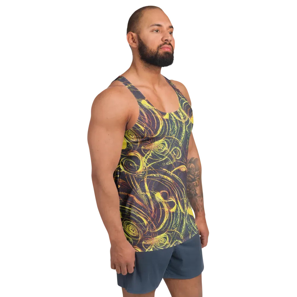 Lunar Riptide on Men's Tank Top — Right Front