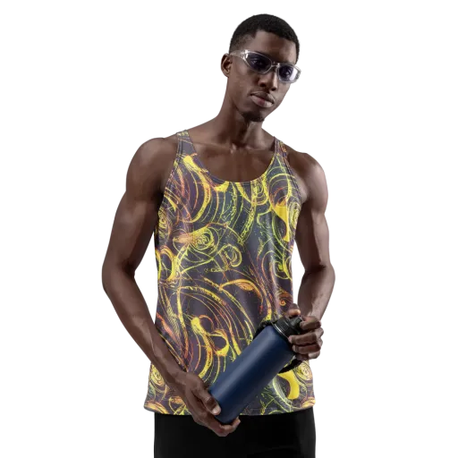 Lunar Riptide on a Men's Tank Top