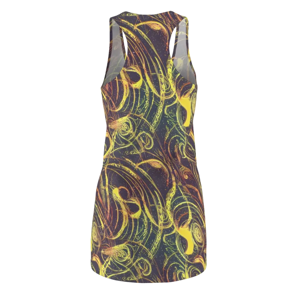 Lunar Riptide on Racerback Dress — Back