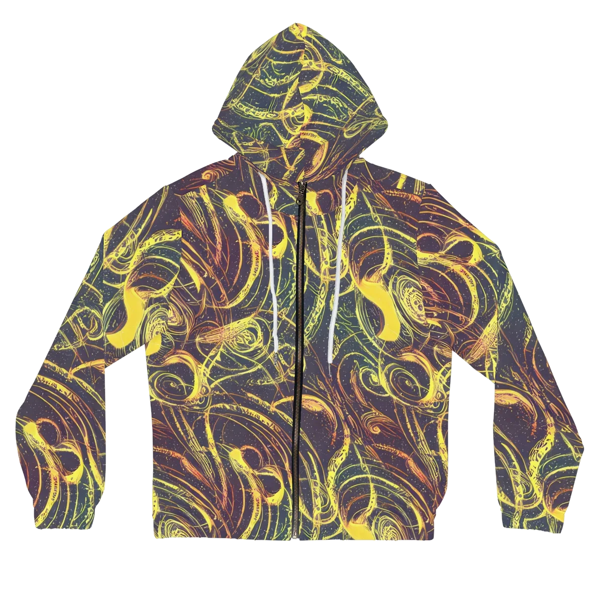 Lunar Riptide on Women's Full-Zip Hoodie — Front