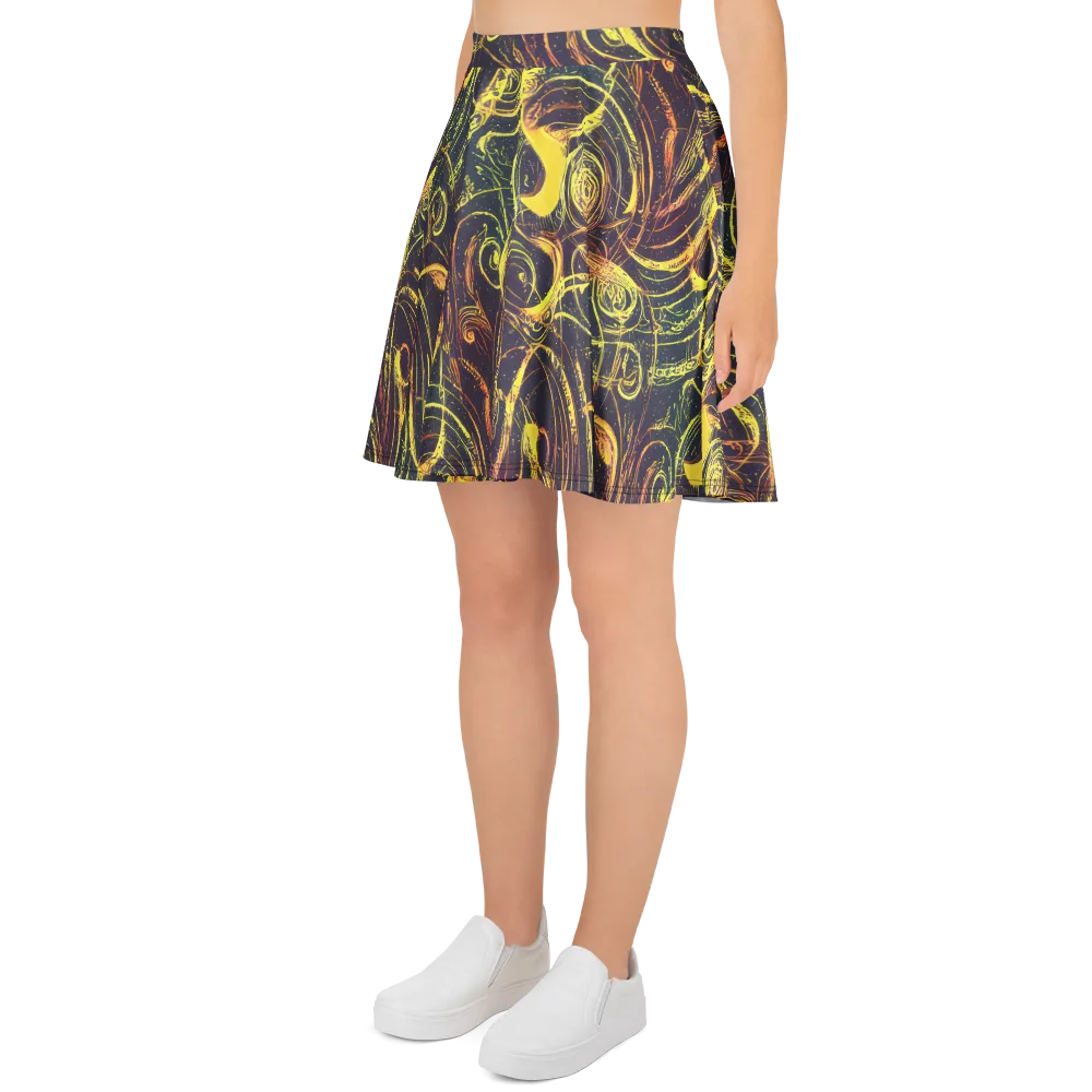Lunar Riptide on Skater Skirt — Left
